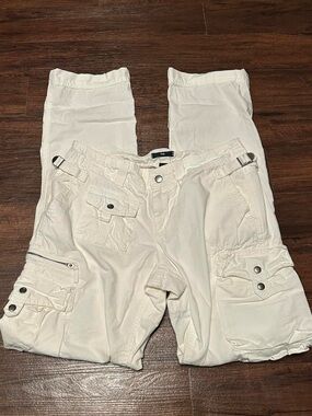 Gap white cargo vintage pants size 2